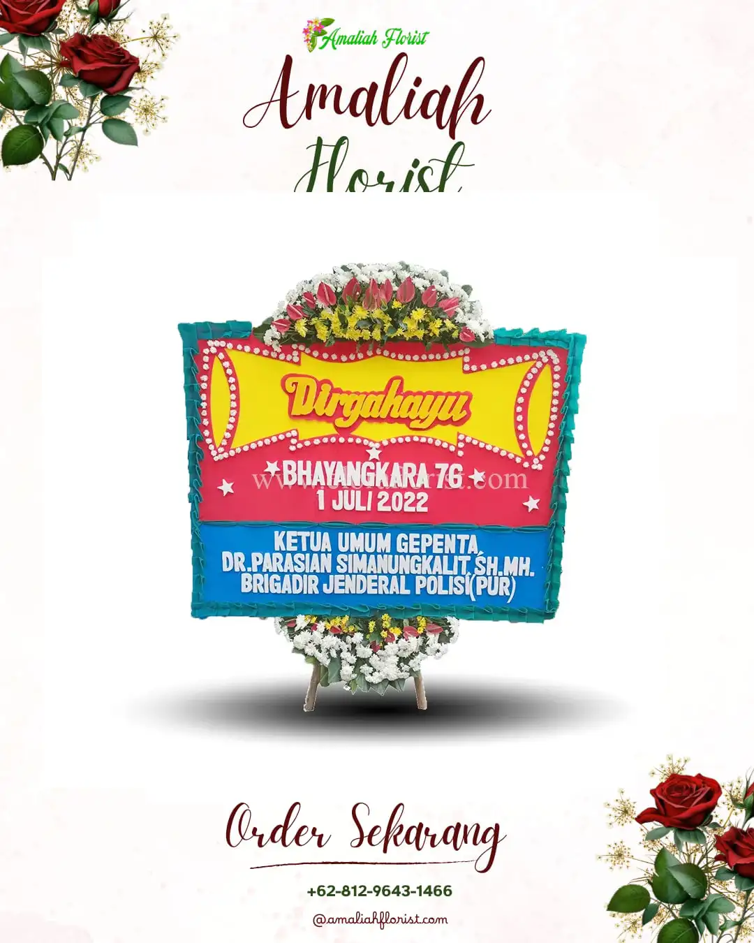 Papan Bunga HUT Ulang Tahun Pekanbaru Kota